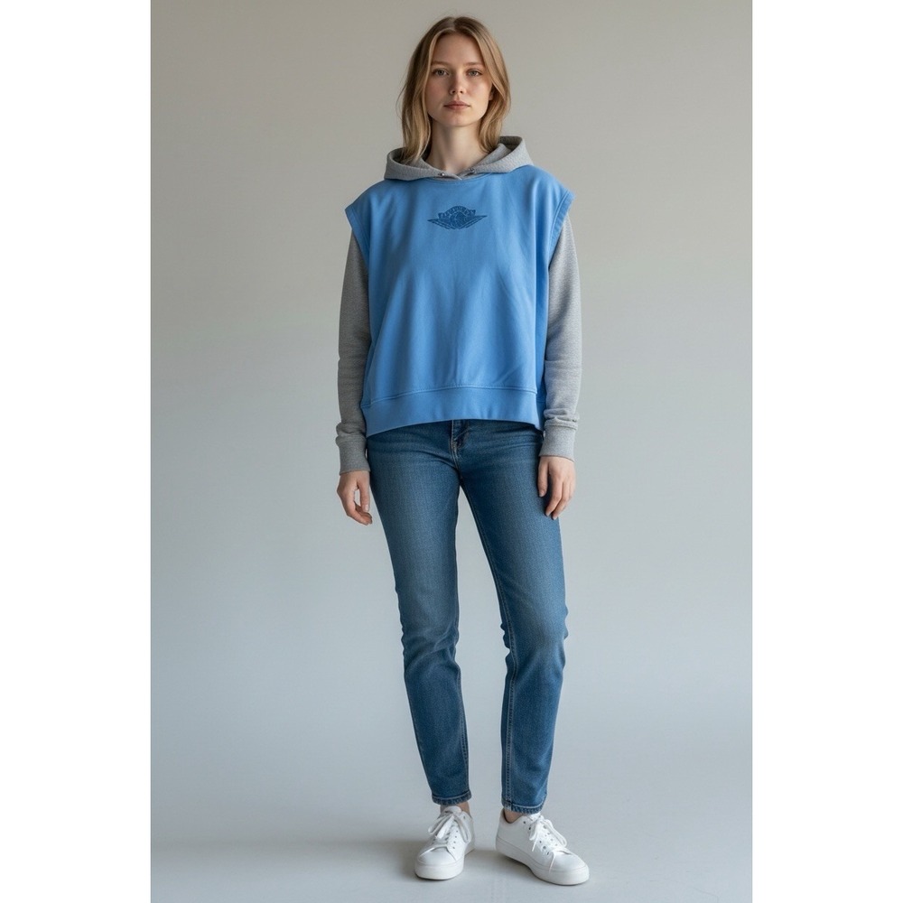 Jordan Flight Fleece Women's French Terry Short-Sleeve Hoodie Size XL